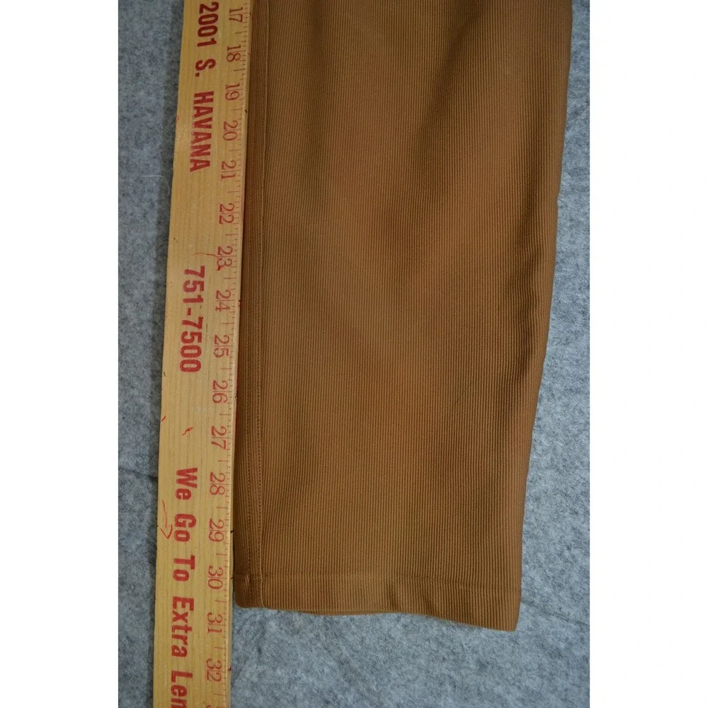 Lululemon Crop Pant Mens Sz 33 (33x30) Copper Brown ABC Relaxed Fit Cord Stretch